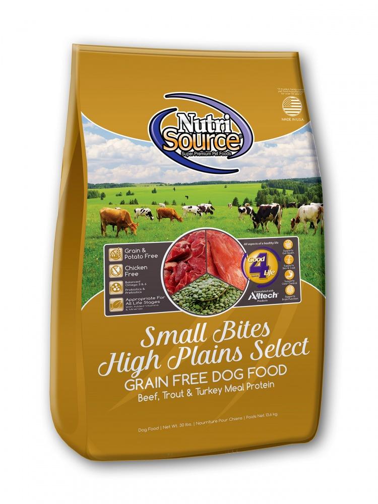 NutriSource Grain Free High Plains Select Small Bites Dry Dog