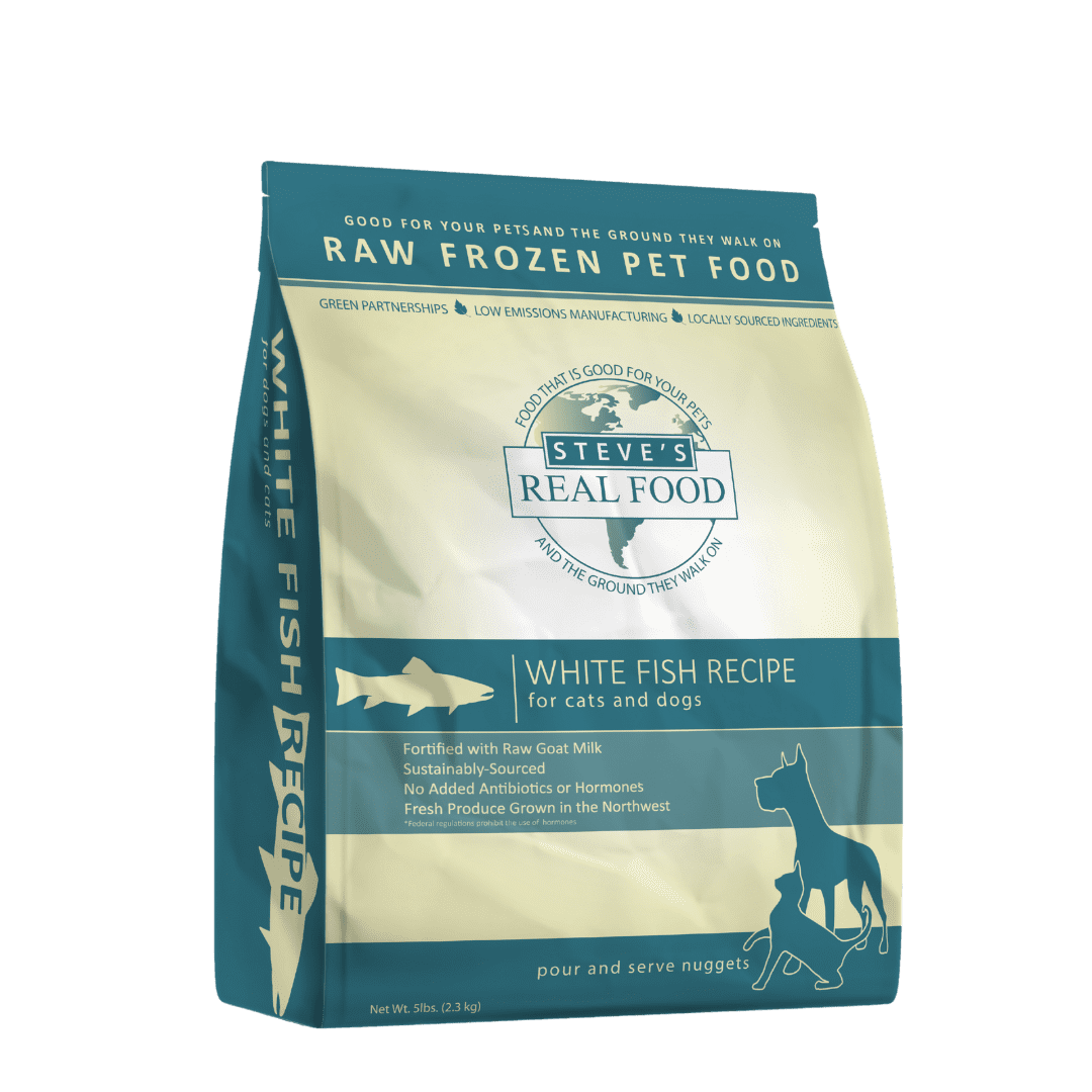 Steve s Real Food Frozen Raw Dog Food White Fish Diet for Dogs and