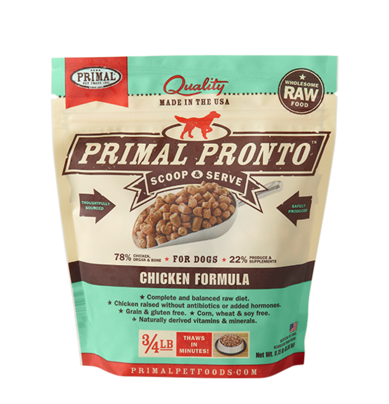 Primal Pet Foods Canine Raw Frozen Pronto Indianapolis IN