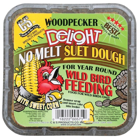 C&S Woodpecker Delight No Melt Suet Dough (11.75 oz Single)