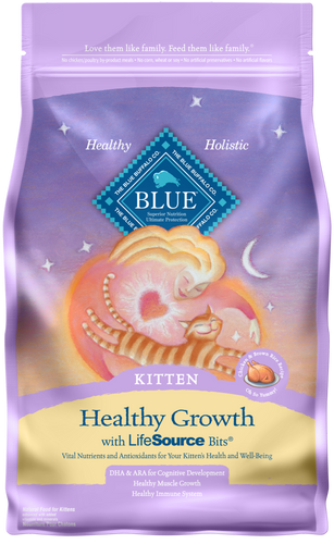 Blue Buffalo Healthy Growth Natural Chicken & Brown Rice Kitten Dry Cat Food