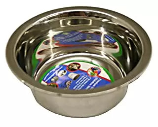 Indipets 010CL-WSS-2 Regular Stainless Steel Pet Bowl 1 Pint