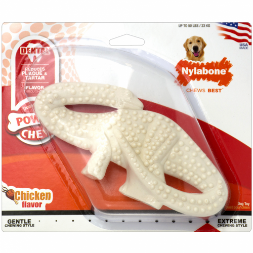 Nylabone DuraChew Dental Chew Dino Dog Toy Indianapolis IN Paws Stop Specialty Pet Foods Supplies