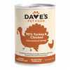 Dave's Pet Food Dog 95% Premium Turkey & Chicken 12.5oz