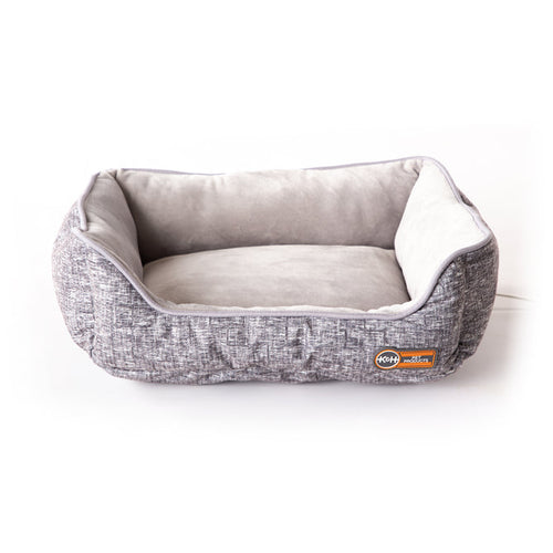 K&H Mother's Heartbeat Heated Puppy Pet Bed with Bone Pillow