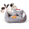 K&H Mother's Heartbeat Heated Puppy Pet Bed with Bone Pillow