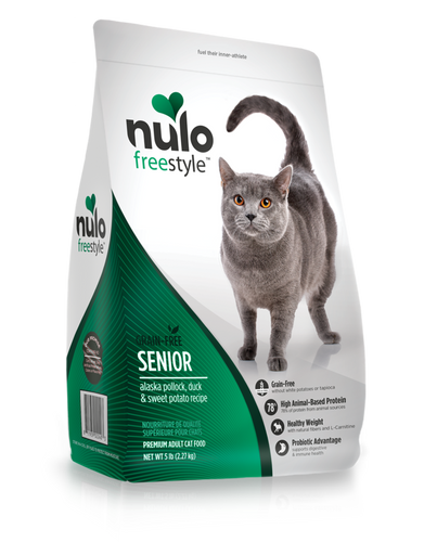 Nulo FreeStyle Alaska Pollock, Duck & Sweet Potato Recipe for Senior Cats