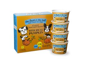 The Bear & The Rat Cool Treats For Dogs Pumpkin & Cinnamon Frozen Yogurt (3.5 oz/ 4 Pack)