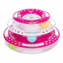 Trixie Cat Activity Catch The Balls Circle Track Pink