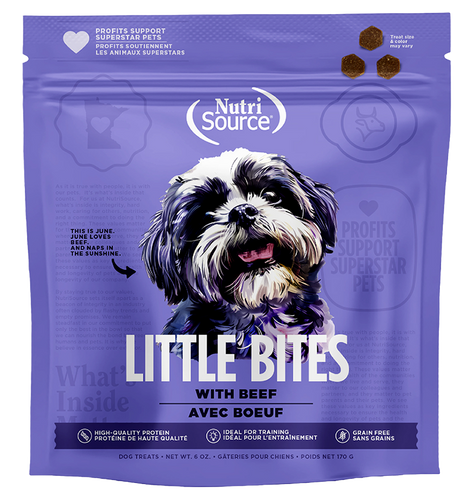 NutriSource Grain Free Beef Little Bites Dog Treats