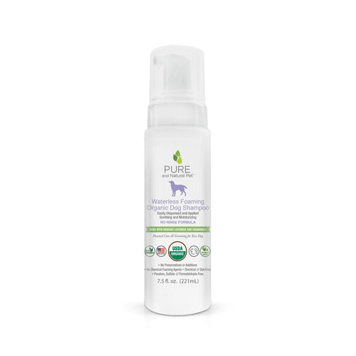 Pure and Natural Pet Waterless Foaming Organic Dog Shampoo