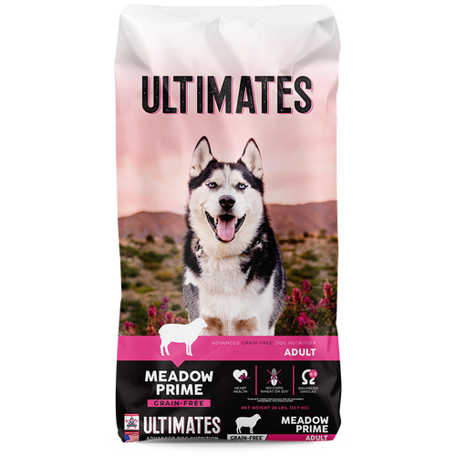 Ultimates Meadow Prime Grain Free Lamb Potato Dry Dog Food 28 lb Indianapolis IN Paws Stop Specialty Pet Foods Supplies