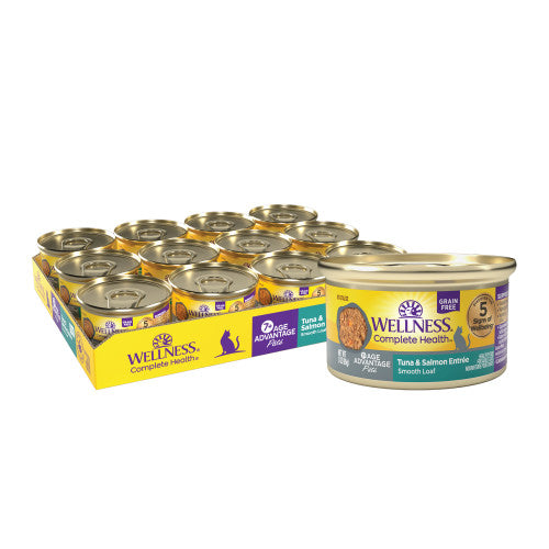 Wellness Complete Health wet Cat Senior Tuna and Salmon Pate recipes