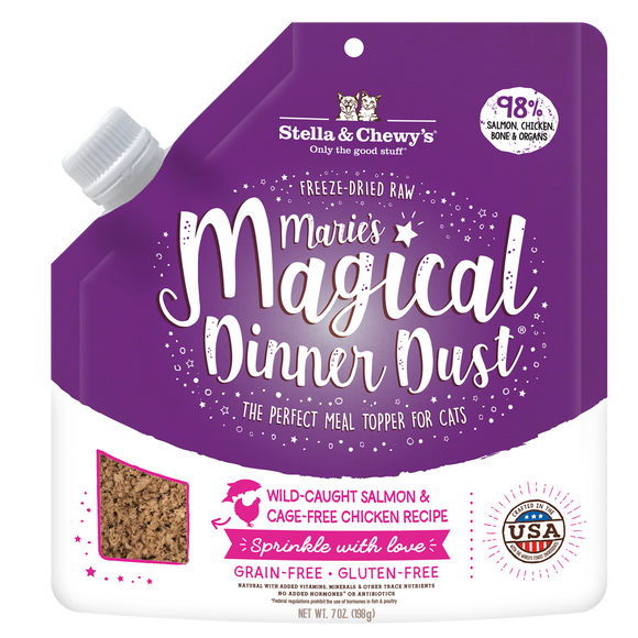 Stella & Chewy's Marie’s Magical Dinner Dust Cat Wild Caught Salmon and Cage Free Chicken Recipe