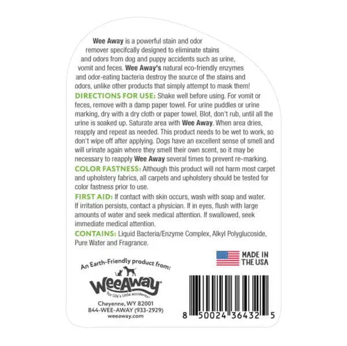 Wee Away X2 Stain & Odor for Dogs & Puppies Green Tea Scent