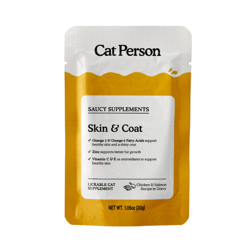 Weruva Cat Person Skin & Coat Supplement Chicken & Salmon Recipe in Gravy