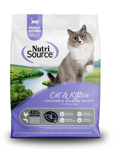 NutriSource® Chicken & Salmon Select Recipe Healthy Grain Free Cat & Kitten Food