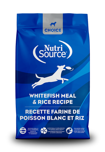 NutriSource Whitefish Meal & Rice Recipe Healthy Affordable Dog Food