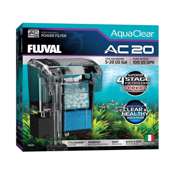 Fluval AC20 Power Filter, 5-20 US Gal / 18-76 L