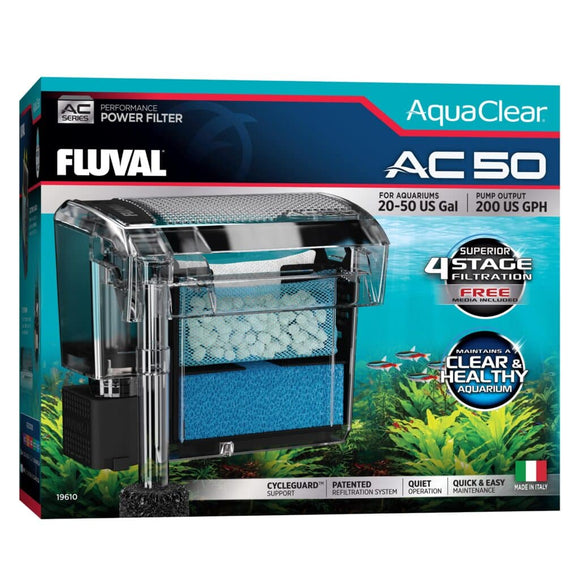 Fluval AC50 Power Filter, 20-50 US Gal / 76-190 L