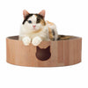 Necoichi Cozy Cat Scratcher Bowl Oak