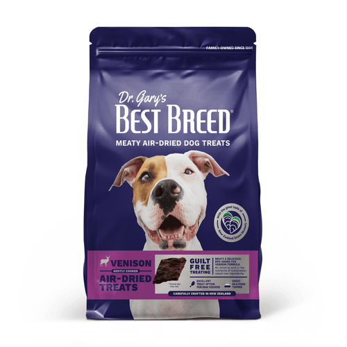 Dr. Gary's Best Breed Air-Dried Venison Recipe Treat and Topper for Dogs