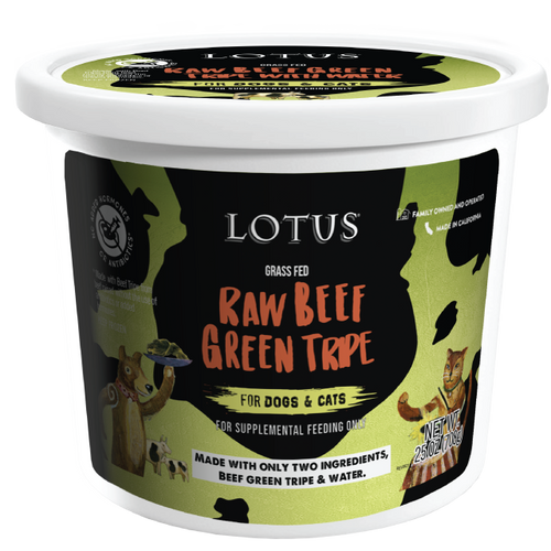 Lotus Dog/Cat Raw Green Tripe (17oz)