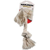 MAMMOTH FLOSSY CHEWS COTTON ROPE BONE (14 IN, WHITE)