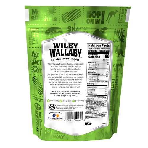 Wiley Wallaby Gourmet Blasted Green Apple (7.5 Oz)