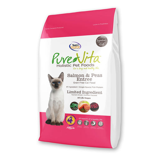 NutriSource PureVita Grain Free Salmon Pea Cat Food