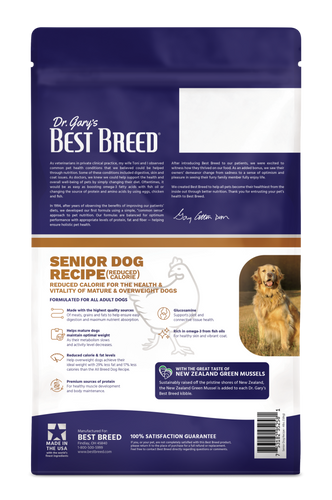 Dr. Gary's Best Breed Senior Dog Recipe (28 Lb)