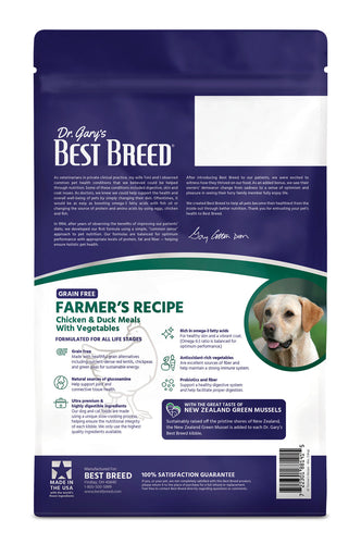 Dr. Gary's Best Breed Grain Free Farmer's Recipe (26 Lb)