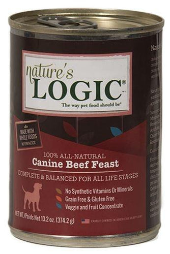 Nature s Logic Canine Grain Free Beef Feast Canned Dog Food 13.2