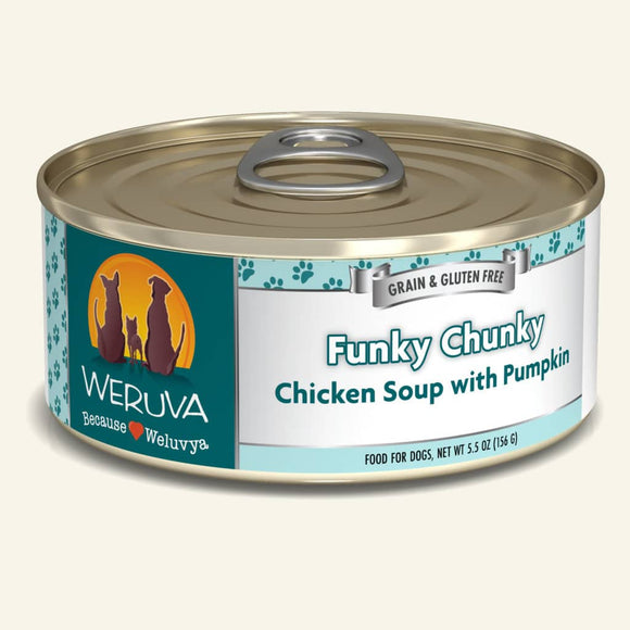Weruva Funky Chunky Chicken Soup Canned Dog Food (14-oz, single can)