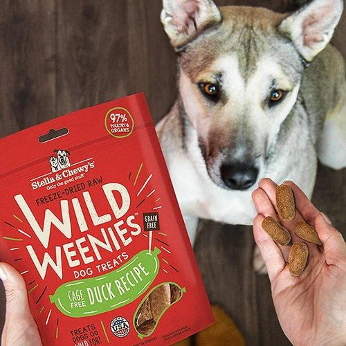 Stella & Chewy's Wild Weenies Grain Free Duck Recipe Freeze Dried Raw Dog Treats