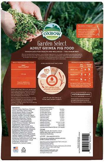 Oxbow Garden Select Adult Guinea Pig Food