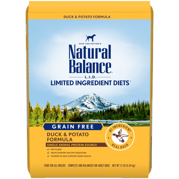L.I.D. Limited Ingredient Diets® Grain Free Duck & Potato Dry Dog Formula (4 Lb)