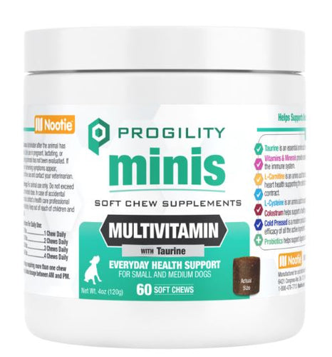 Nootie Progility Multivitamin Soft Chew Supplement For Dogs (90 Count)