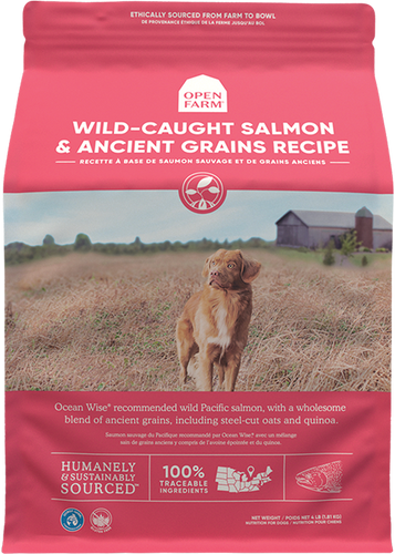 Open Farm Wild-Caught Salmon & Ancient Grains Dry Dog Food (22-lbs)