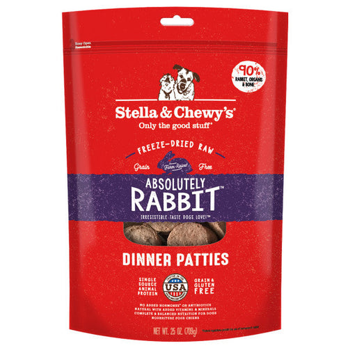 Stella & Chewy's Freeze-Dried Raw Dinner Patties For Dogs - Absolutely Rabbit Recipe