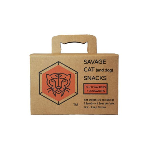 Savage Cat Food Duck Walkers and Squawkers (16 Oz)