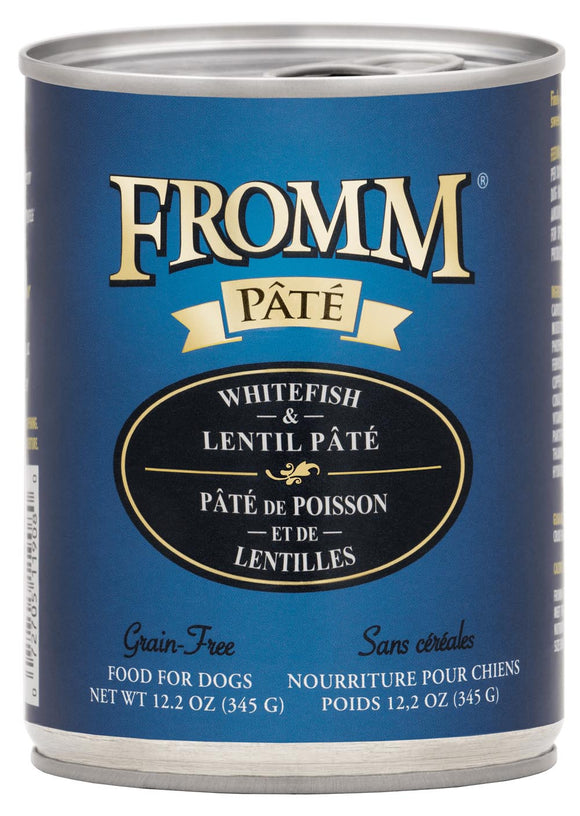Fromm Grain-Free Whitefish & Lentil Pâté Dog Food (12.2 oz, Single Can)