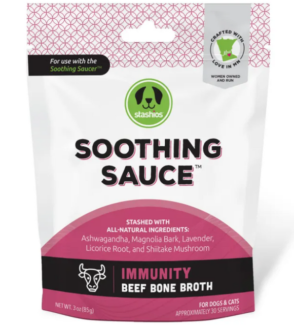 Stashios Soothing Sauce Immunity Beef Bone Broth (30 Servings Bulk Bag)