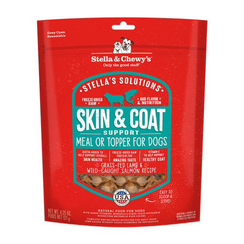Stella's Solutions Freeze Dried Raw Skin & Coat Support Grass-fed Lamb & Salmon Recipe (4.25-oz)