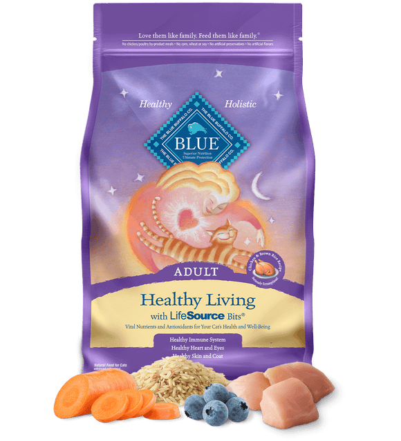 BLUE™ Healthy Living Adult Cats Chicken and Brown Rice Recipe (7 lb)