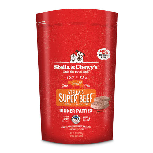 Stella & Chewy's Stella's Super Beef Grain Free Dinner Patties Frozen Raw Dog Food