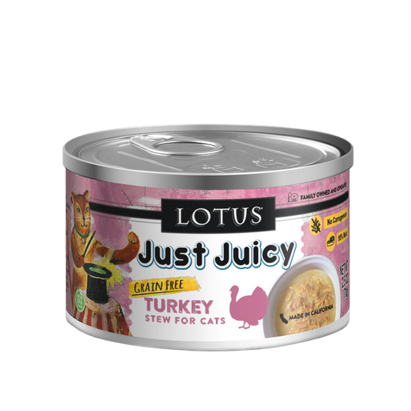 Lotus Just Juicy Stew Turkey Recipe for Cats (5.3-oz)
