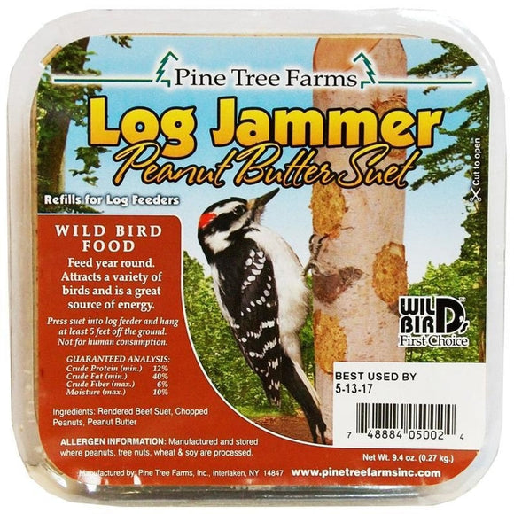 Pine Tree Farms Log Jammer Peanut Suet Plugs (9.4 oz)