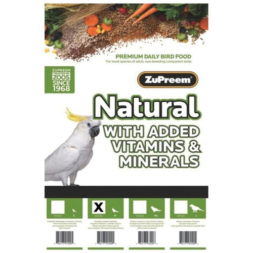 NATURAL WITH ADDED VITAMINS & MINERALS MD PARROT (2.5 LB)